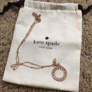 Kate Spade rose gold necklace